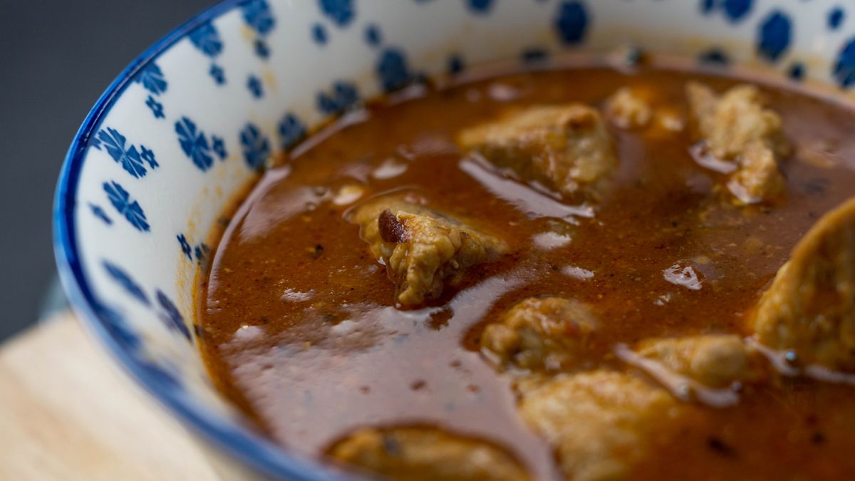 A bowl of spiced pepper soup